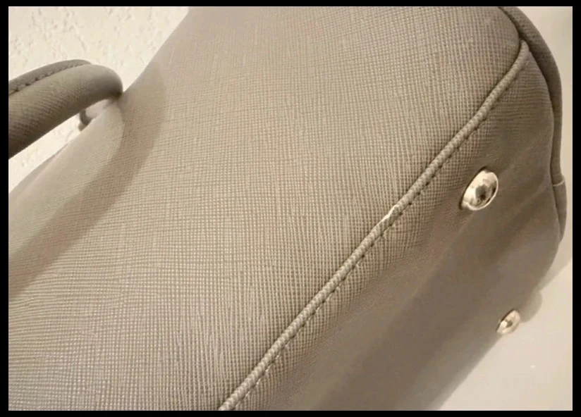 TOTEM large format grey structured bowling handbag – photo 8